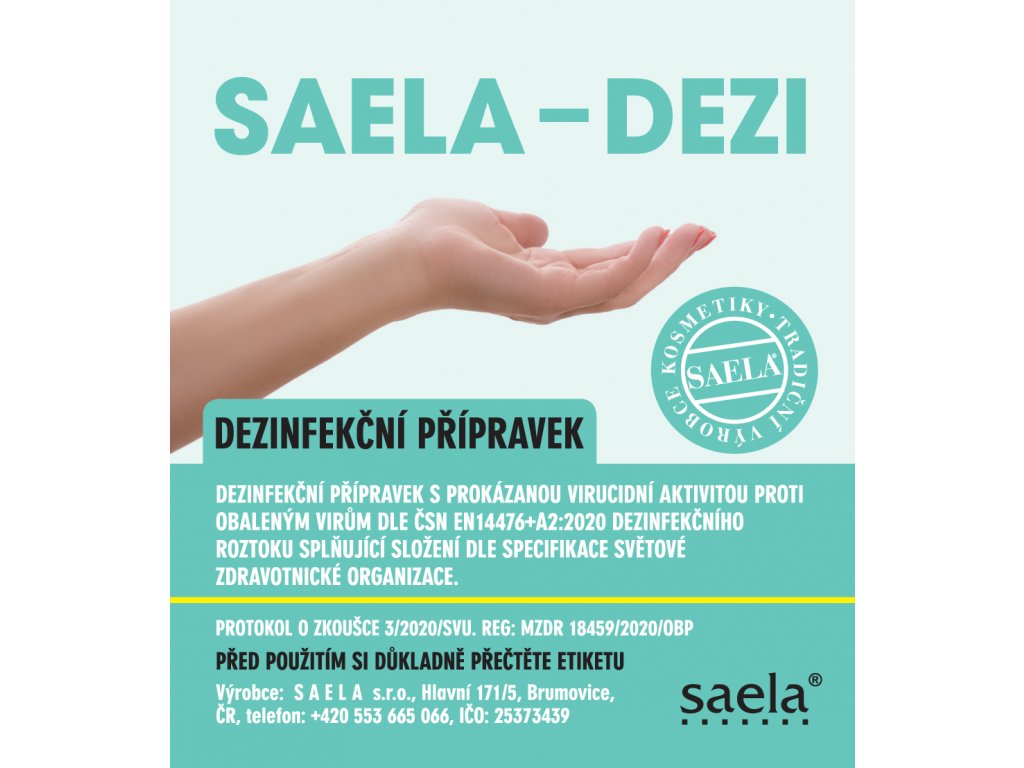 SAELA - DEZI - dezinfekce rukou