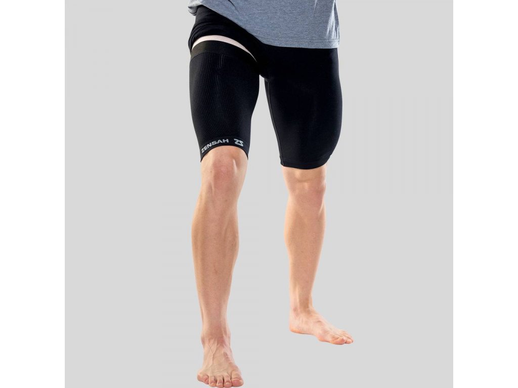compression thigh sleeve black zensah