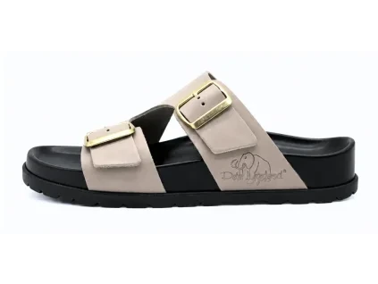 Zdravotni kozena obuv Itaca Beige Nero