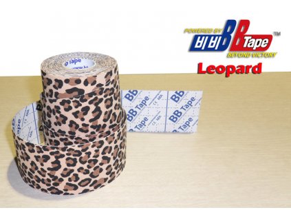 Kineziotape BB Tape s designem leoparda