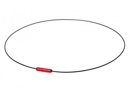 Phiten wire air halskette black red