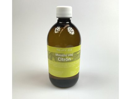 masážní olej citrón