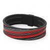 line armband black red
