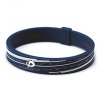 s slash armband navy white