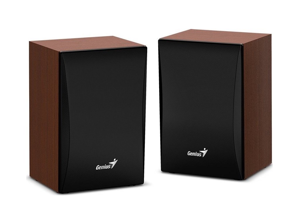 GENIUS reproduktory SP-HF380BT/ 2.0/ Bluetooth/ 3W/ dřevěné/ barva dřevo