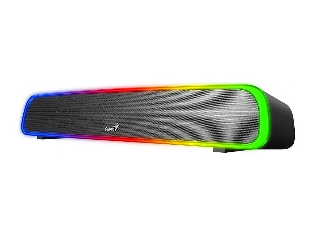 GENIUS reproduktory USB SoundBar 200BT/ Bluetooth/ 3,5" jack/ 4W/ RGB/ černá