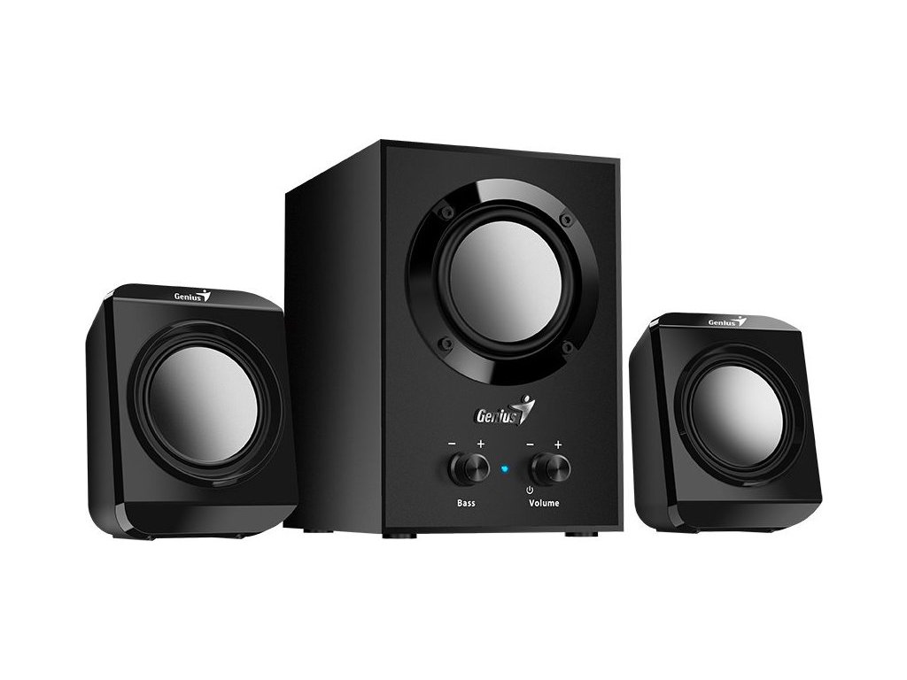 GENIUS reproduktory SW-2.1 300/ 2.1/ 10 W/ černá