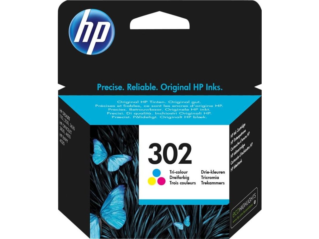 HP 302 Tri-color Original Ink Cartridge, , F6U65AE (165 pages)