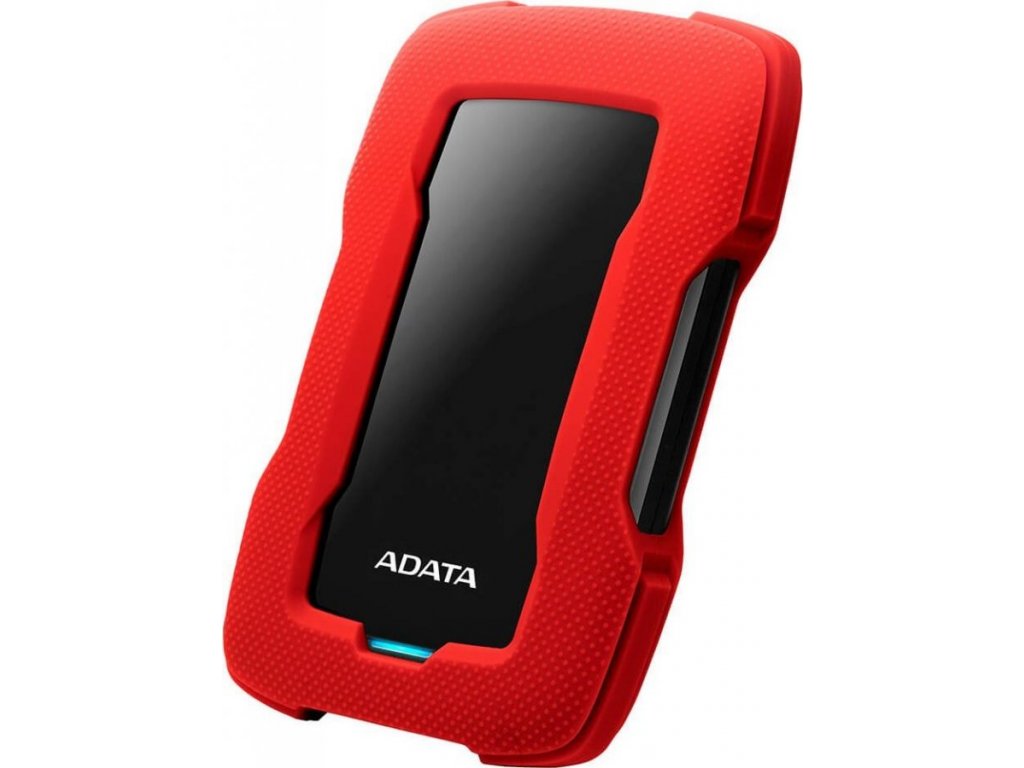 ADATA Externí HDD 1TB 2,5" USB 3.1 HD330, RED COLOR BOX, červený (gumový, nárazu odolný)