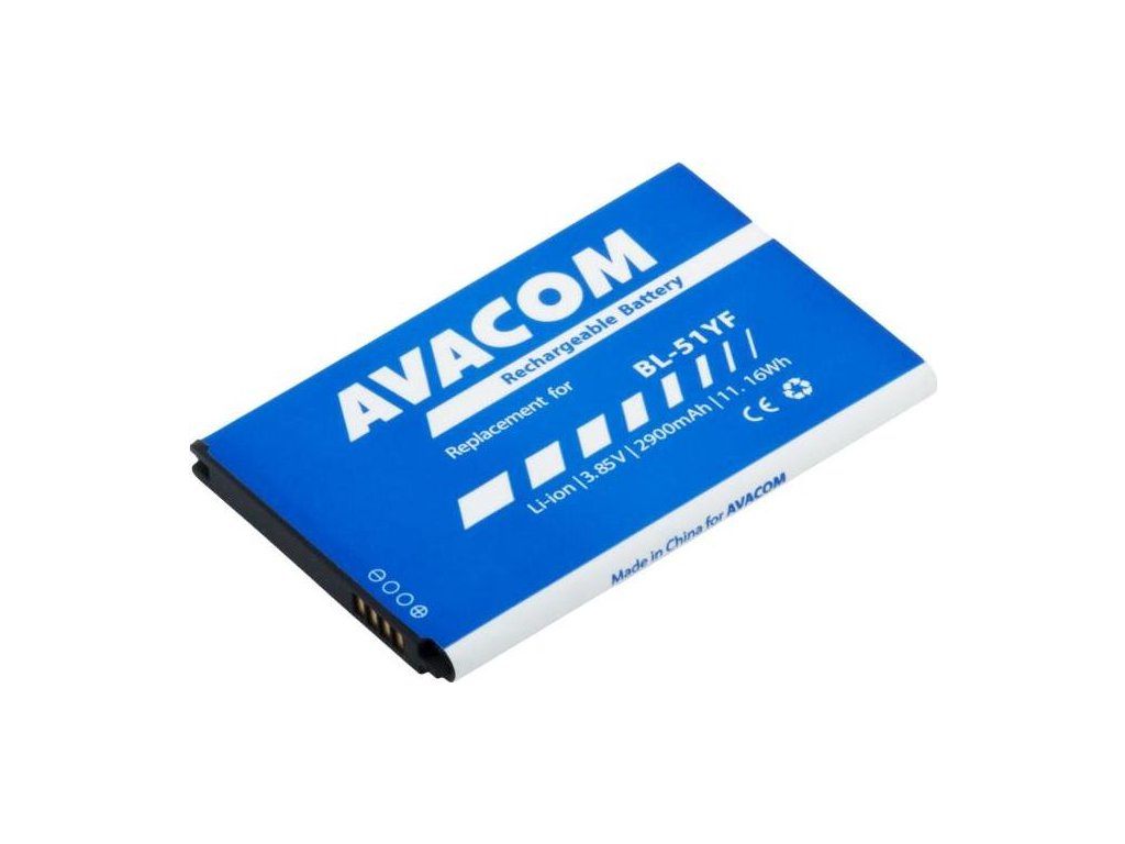 Baterie AVACOM GSLG-LG320-S2900 do mobilu LG H815 G4 Li-Ion 3,85V 2900mAh (náhrada BL-51YF)