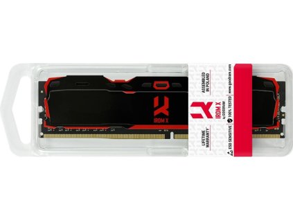 GOODRAM DIMM DDR4 8GB 3000MHz CL16 SR IRDM, black