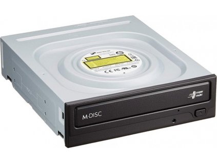 HITACHI LG - interní mechanika DVD-W/CD-RW/DVD±R/±RW/RAM/M-DISC GH24NSD5, 24x SATA, Black, bulk bez SW