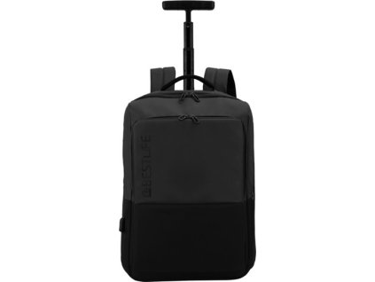 Bestlife nepremokavý batoh s kolečky na 15.6" notebook, USB