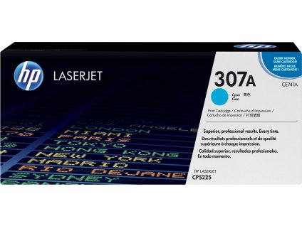 HP 307A Cyan LJ Toner Cart, CE741A (7,300 pages)