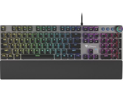 Genesis herní mechanická klávesnice THOR 380/RGB/Outemu Blue/Drátová USB/US layout/Černá