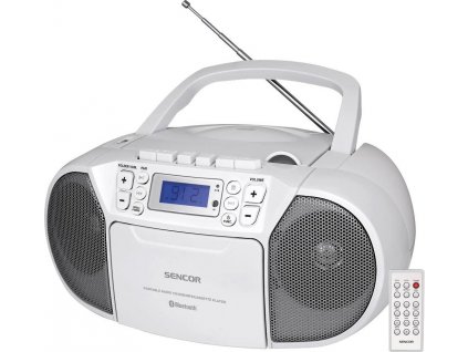 SPT 3907 W CD PLAYER/FM/BT/TAPE SENCOR