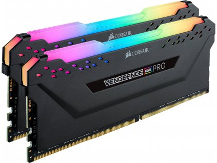 CORSAIR DDR4 3200MHz 2x8GB 2x288 DIMM Unbuffered 16-18-18-36 Vengeance RGB PRO black Heat spreader 1.35V XMP 2.0 for AMD Ryzen