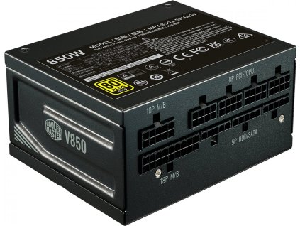 Cooler Master zdroj V850 SFX, 92mm, 80+ Gold, Plně modulární, SFX 3.42