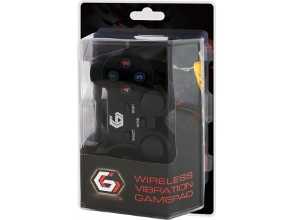 GEMBIRD gamepad JPD-WDV-01, vibrační, bezdrátový, PC/PS2/PS3, USB