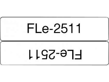 BROTHER FLE2511 Páska Brother 24mm Black on white non-laminated flagging tape