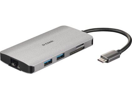 D-Link DUB-M810 8-in-1 USB-C Hub with HDMI/Ethernet/Card Reader/Power Delivery