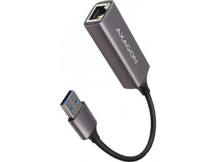 AXAGON ADE-TR, USB-A 3.2 Gen 1 - Gigabit Ethernet síťová karta, auto instal, titanově šedá