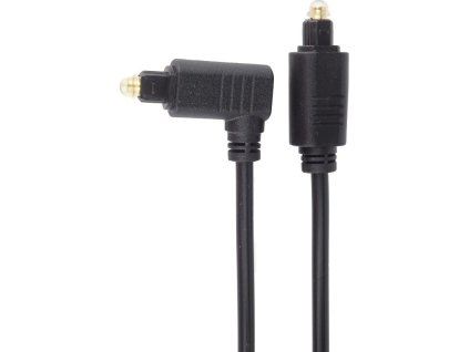 PremiumCord Kabel Toslink - Toslink 90°, tloušťka kabelu:4.0mm, délka 1m