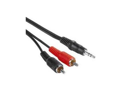 PREMIUMCORD Kabel audio 3,5mm Jack - 2x Cinch 5m (M/M, stereo)