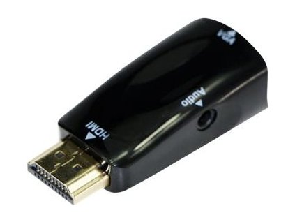GEMBIRD Redukce HDMI - VGA+Audio (M/F, černá)