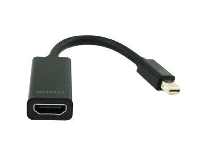 GEMBIRD Kabel red. miniDisplayport na HDMI, M/F, černá
