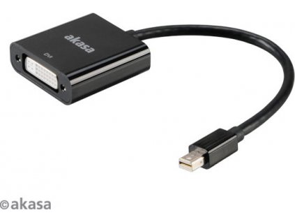 AKASA adaptér Mini DisplayPort na DVI passive, 20cm