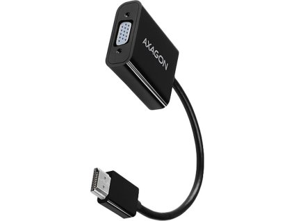 AXAGON RVH-VGAN, HDMI -> VGA redukce / adaptér, FullHD, audio výstup, micro USB nap. konektor