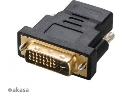 AKASA redukce DVI-D Male na HDMI Female, pozlacené konektory