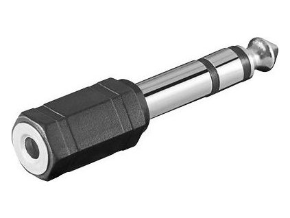 PremiumCord adaptér 6,3mm Stereo plug - 3,5mm Stereo jack (M/F)