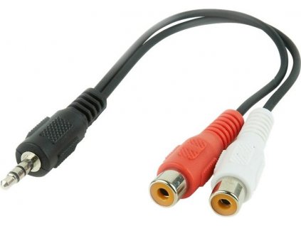 GEMBIRD CCA-406 Gembird kábel audio stereo minijack -> 2x RCA (CINCH) samica 0,2M