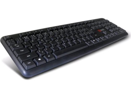 C-TECH klávesnice KB-102 PS/2, slim, black, CZ/SK