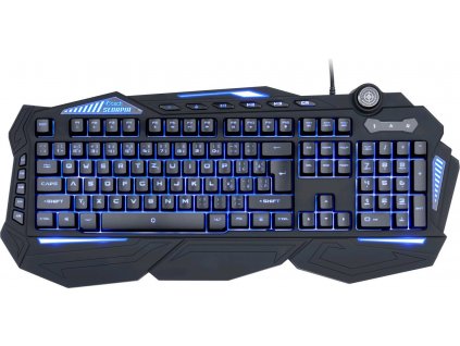 C-TECH klávesnice SCORPIA V2 (GKB-119), herní, CZ/SK, 7 barev podsvícení, programovatelná, černá, USB