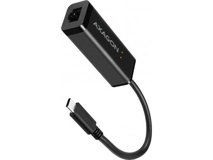 AXAGON ADE-SRC, USB-C 3.2 Gen 1 - Gigabit Ethernet síťová karta, auto instal, černá