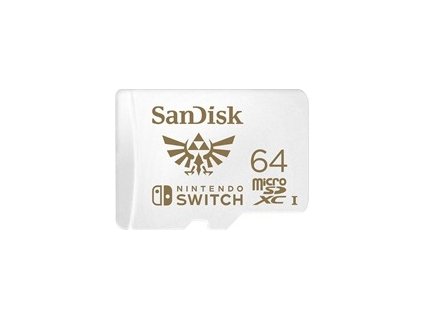 SanDisk MicroSDXC karta 64GB for Nintendo Switch (R:100/W:90 MB/s, UHS-I, V30,U3, C10, A1)