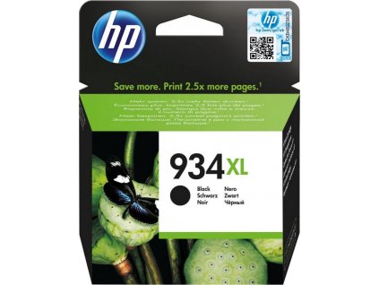 HP 934XL Black Ink Cartridge, C2P23AE (1,000 pages)