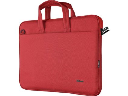 TRUST Pouzdro na notebook 16" Bologna Slim Laptop Bag Eco, červená