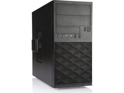 IN WIN skříň EFS052, 2x USB 3.0 + 2x USB 2.0, Mini Tower, bez zdroje, Black