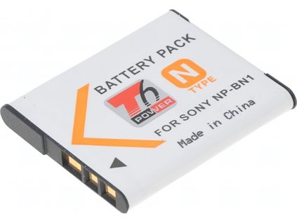 Baterie T6 Power Sony NP-BN1, 600mAh, 2,2Wh, šedá