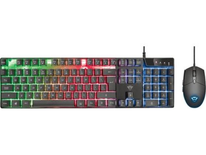 TRUST set klávesnice + myš GXT 838 Azor Gaming Combo CZ/SK