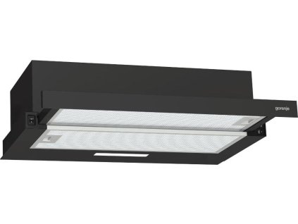 Gorenje Essential TH60E3B výsuvná digestoř, energetická třída C, hlučnost 67 dB, LED osvětlení, černá