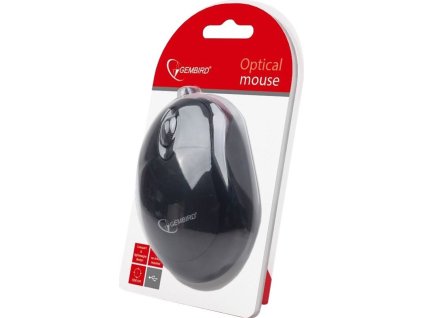 GEMBIRD Wired optical mouse, USB, black