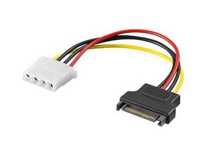 PremiumCord Napájecí redukce Molex 5.25" F - S-ATA M