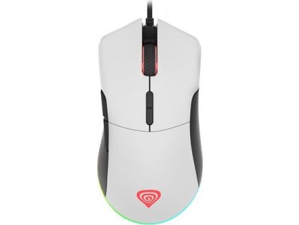 Genesis herní optická myš KRYPTON 290/RGB/6400 DPI/Herní/Optická/6 400 DPI/Drátová USB/Bílá