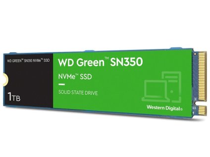 WD GREEN SSD NVMe 1TB PCIe SN350, Geb3 8GB/s, (R:3200/W:2500 MB/s)