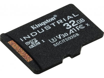 Kingston MicroSDHC karta 32GB Industrial C10 A1 pSLC Card + SD Adapter